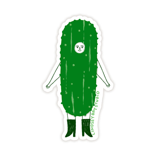 Pickle Girl Sticker, 3 in.