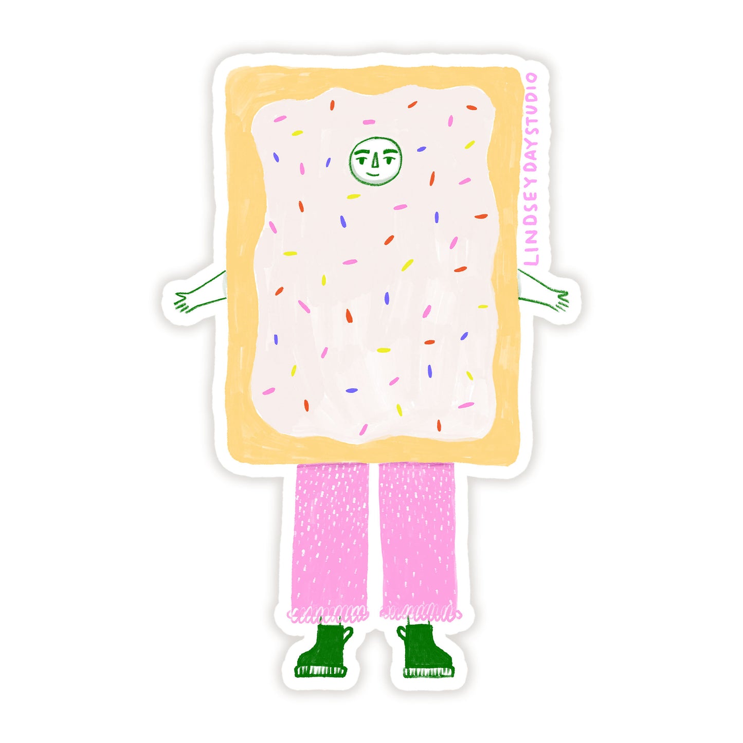 Louie the Pop Tart Sticker, 3 in.