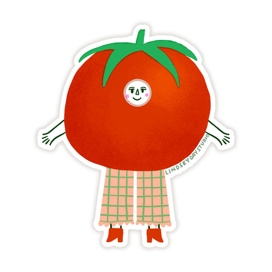 Tammy the Tomato Sticker, 3 in.