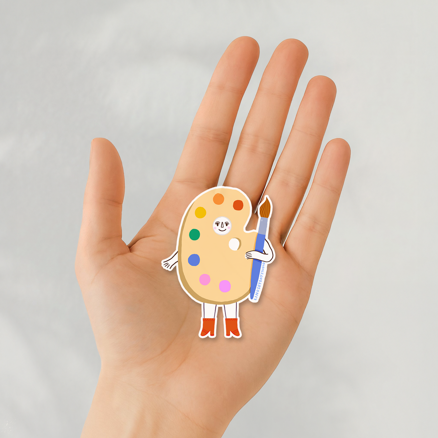 Artist Friend Sticker, 3 in.