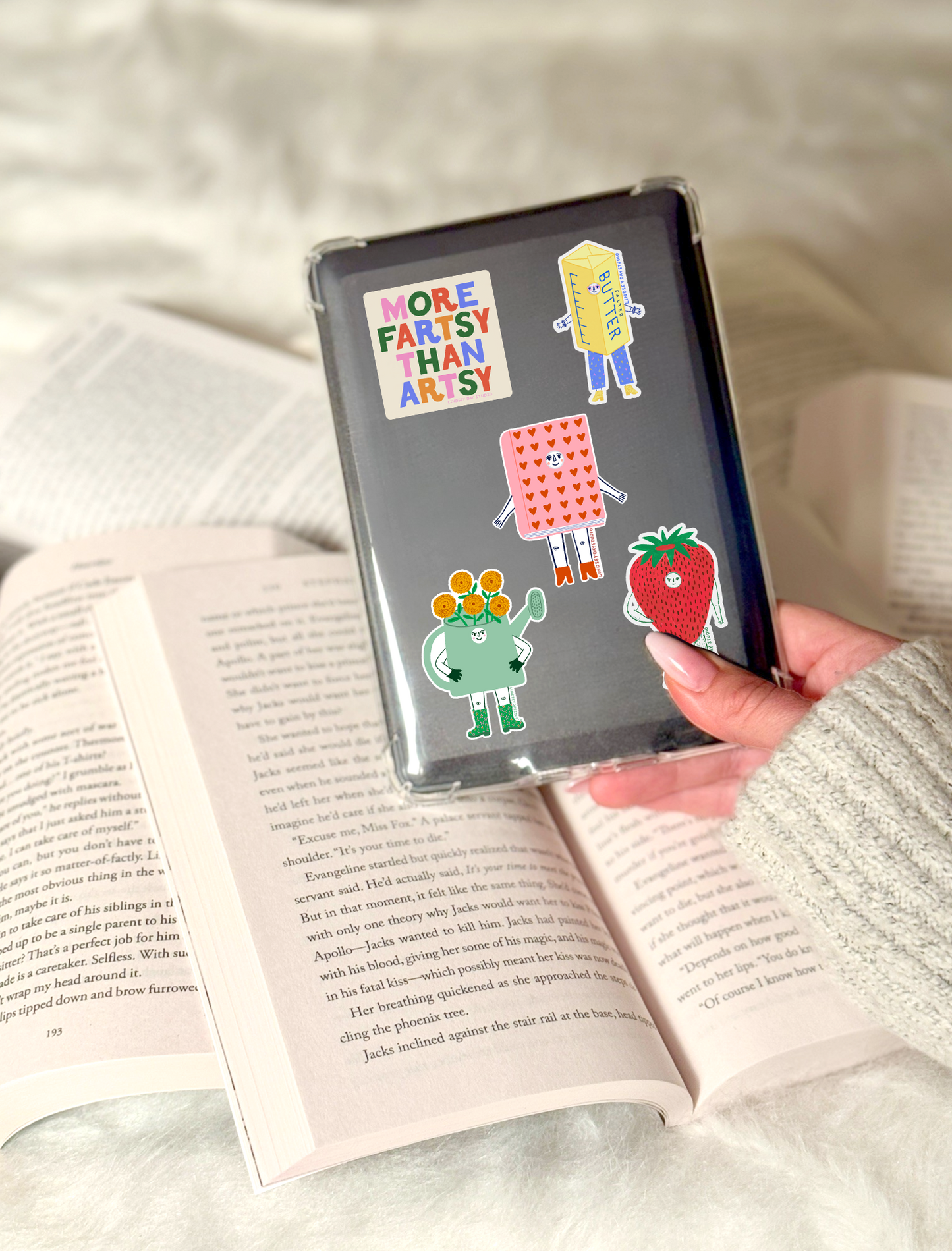 Romance Book Friend Sticker, 3 in.