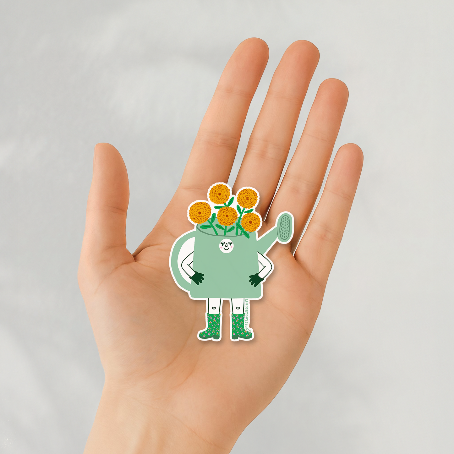 Gardening Friend Sticker, 3 in.