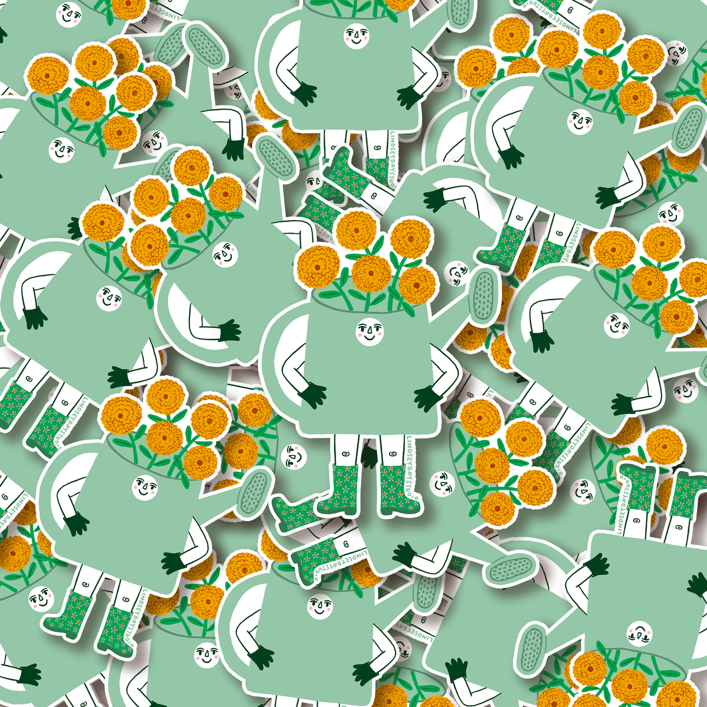 Gardening Friend Sticker, 3 in.