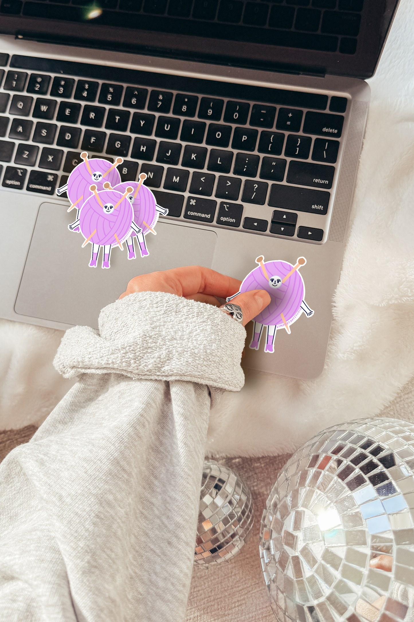 Knitting Friend Sticker, 3 in.