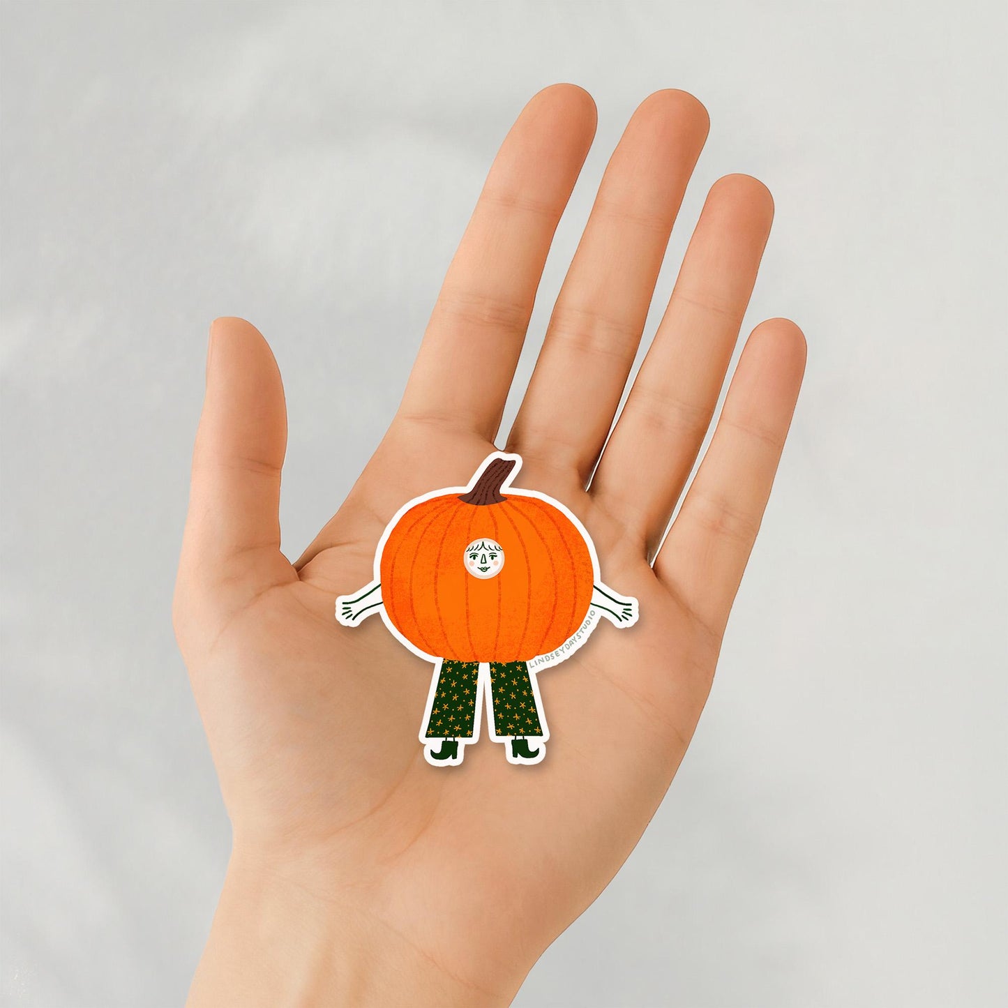 Paula the Pumpkin Sticker, 3 in.