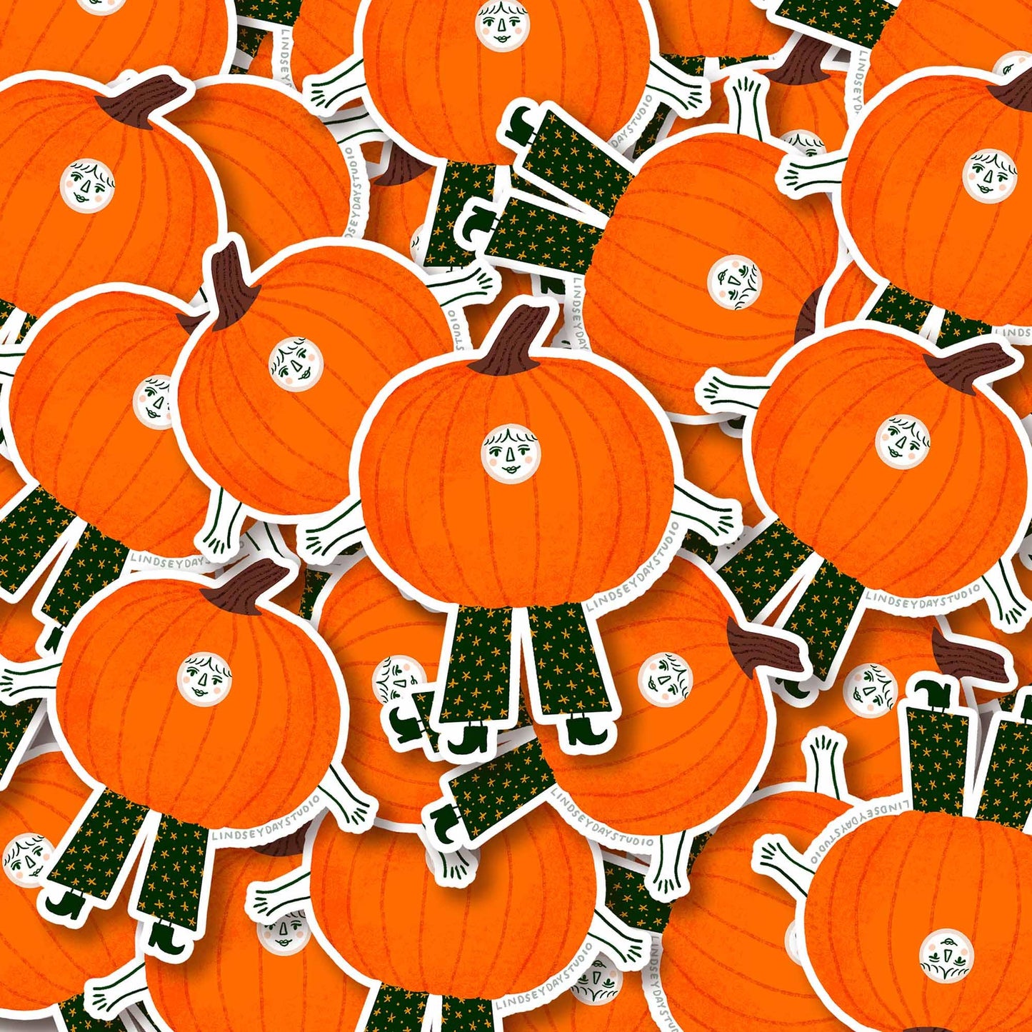 Paula the Pumpkin Sticker, 3 in.