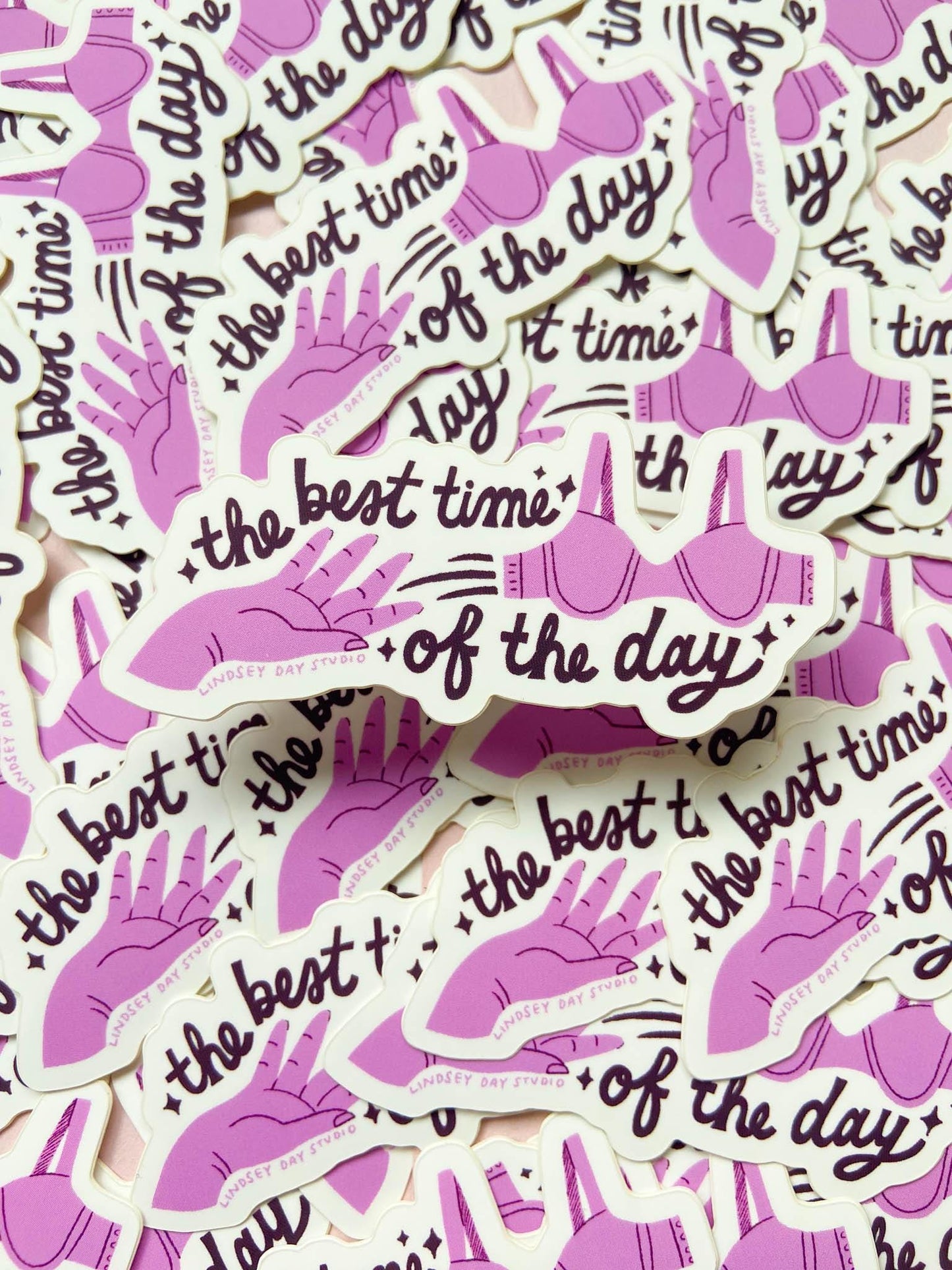 Best Time of the Day Sticker, 3 in.